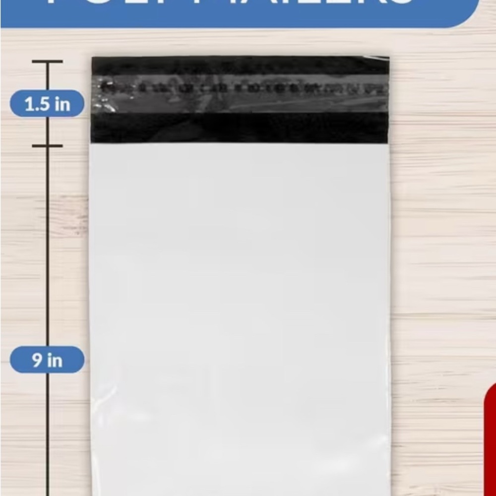 6 x 9 White Poly Mailers set 20